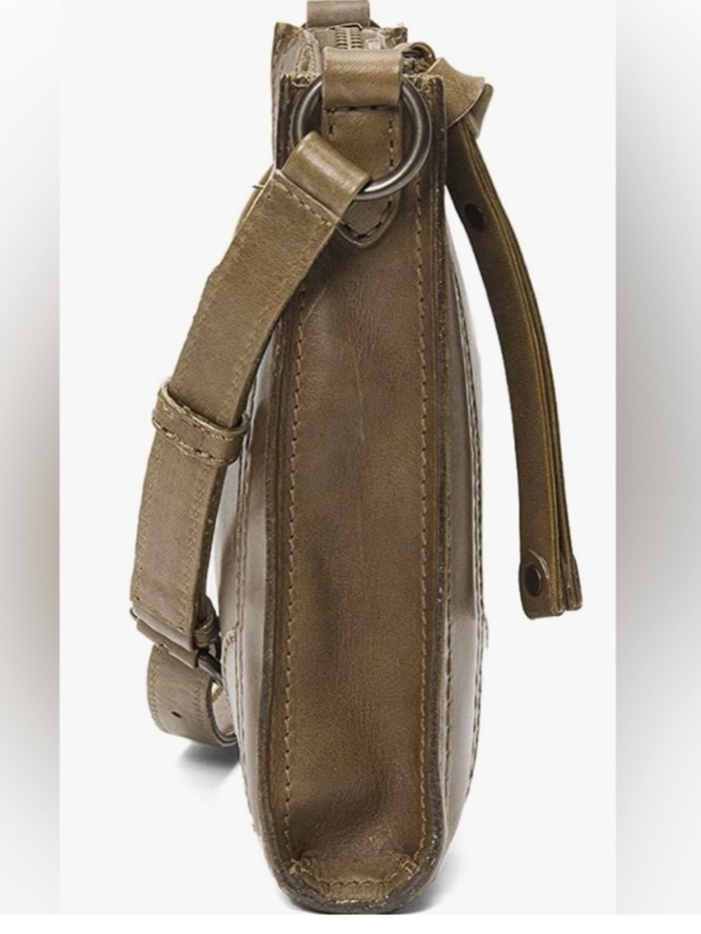 NWT FRYE Melissa Zip Adjustable Strap Leather Crossbody + Dust Bag - Picture 15 of 16